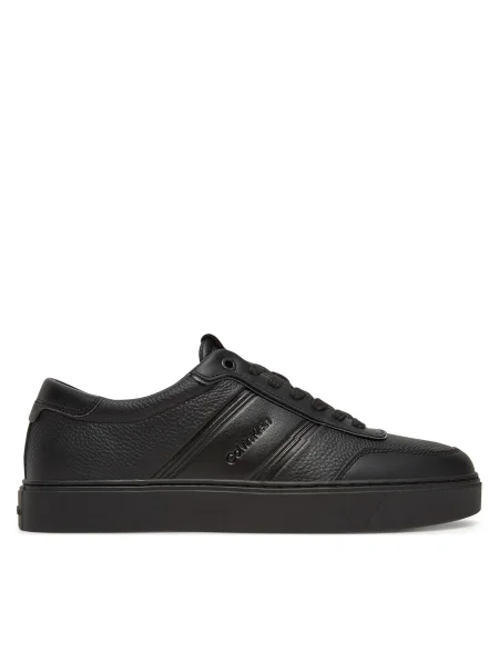 Tenisky Calvin Klein CLEAN CUP LOW LACE TAPE čierna