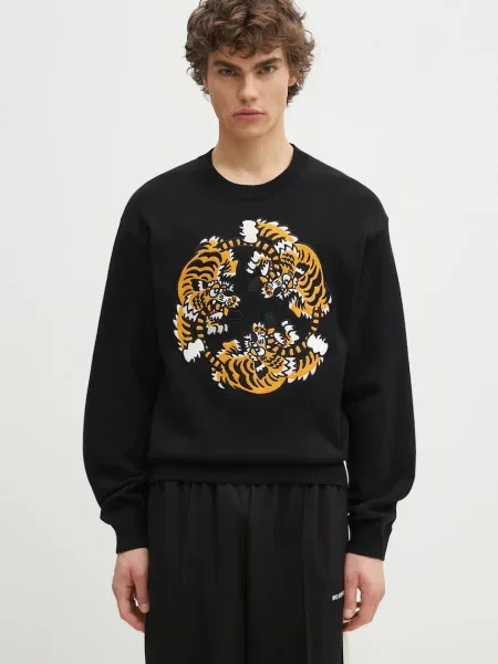Vuneni pulover Kenzo x Verdy crna