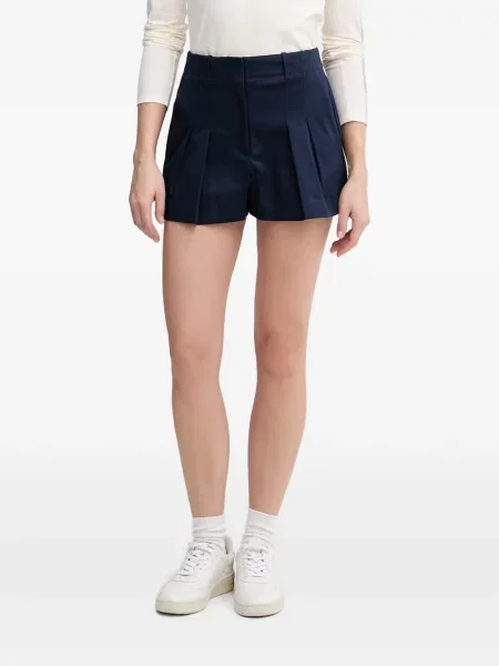 Pantaloni scurți Lacoste cu autograf albastru