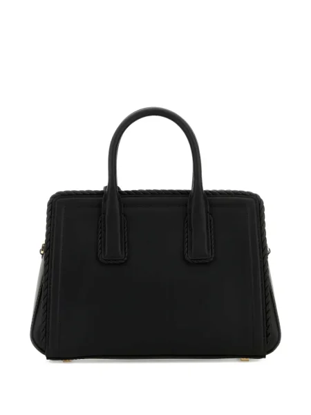 Geanta crossbody Michael Michael Kors tricotate de costum cu dungi maro