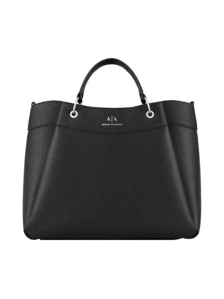 Torebka Armani Exchange skórzana czarna