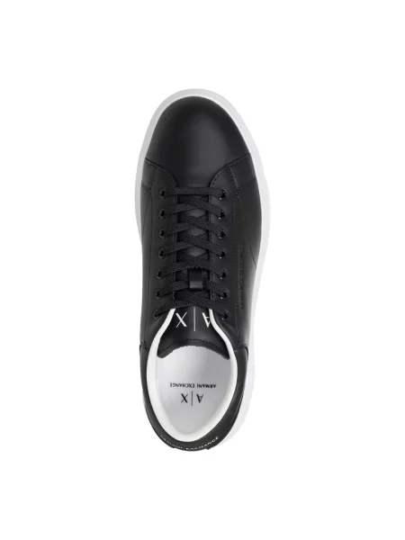 Sneakersy Armani Exchange skórzane czarne