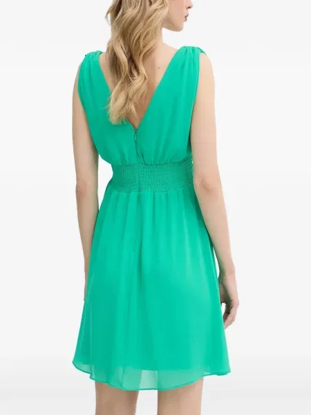 Rochie mini Morgan cu decolteu în V verde