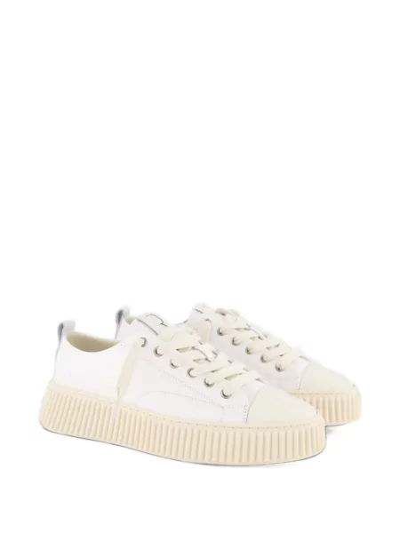 Sneakerși Rhun din piele alb