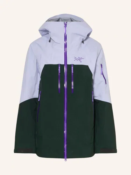 Arc'teryx Hardshell Lyžařská Bunda Rush světle fialová / tmavě zelená
