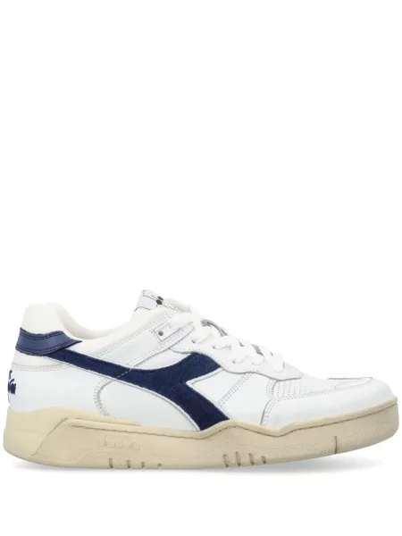 Sneakerși Diadora din piele alb