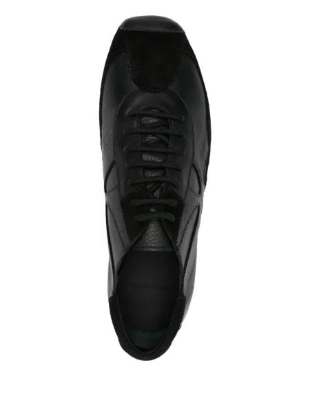 Sneakerși Stefan Cooke cu șireturi din piele negru