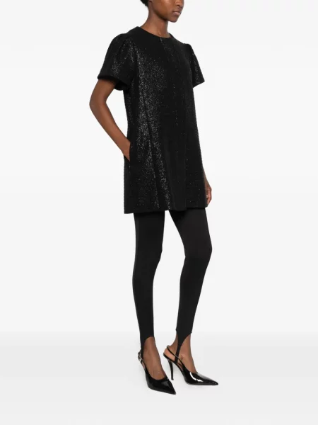 Scurt palton Styland din tweed negru