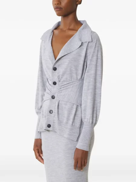 Cardigan Lanvin lung gri