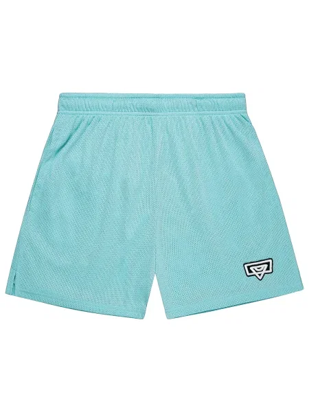 Bucketz Pantaloni albastru deschis / negru alb
