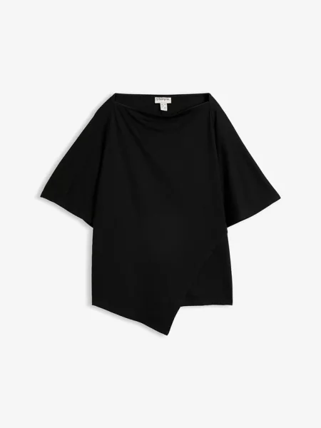 T-shirt z czystej bawełny organicznej czarna