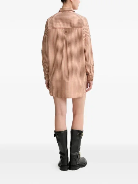 Rochie tip cămașă Sessun cu dungi de costum