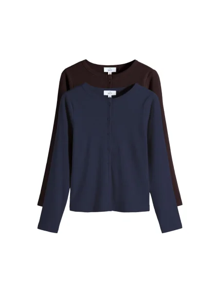 The Set Pletena jopa marine / temno rjava