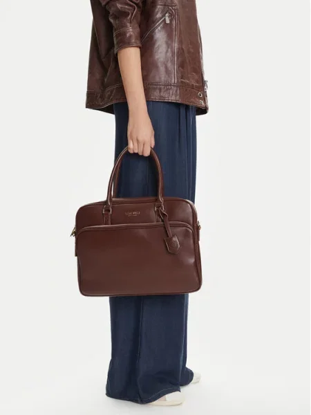 Taška na notebook Nine West hnědá