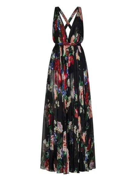Rochie Dolce & Gabbana de mătase de costum negru