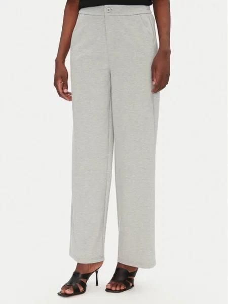 Fransa Штани з тканини сірий