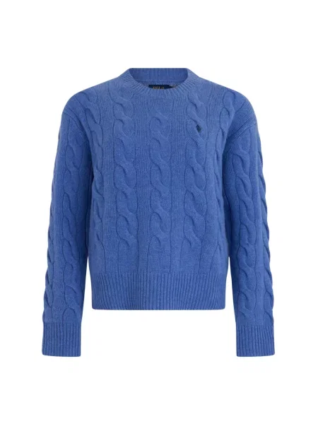 Sweter Polo Ralph Lauren wełniany niebieski