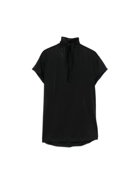 Bluzka Lemaire z krótkim rękawem czarna