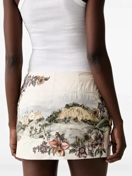 Fusta mini Farm Rio cu model floral cu imagine