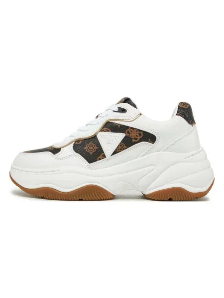 Sneakerși Guess alb