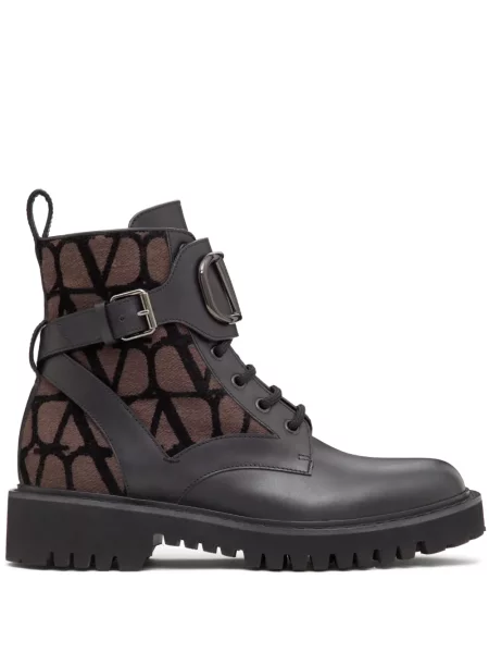 Botine Valentino Garavani din piele negru