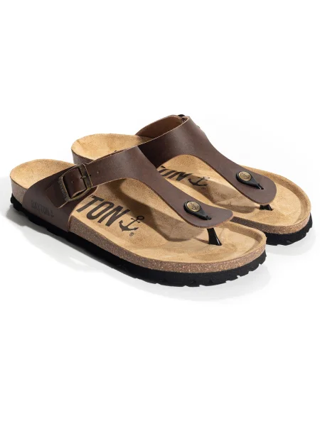 Bayton Flip-flops MERCURE nisipiu / ciocolatiu