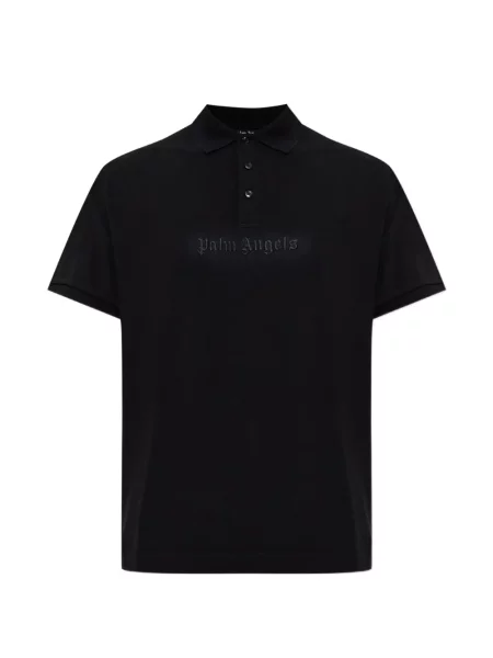Tricou polo Palm Angels cu broderie negru