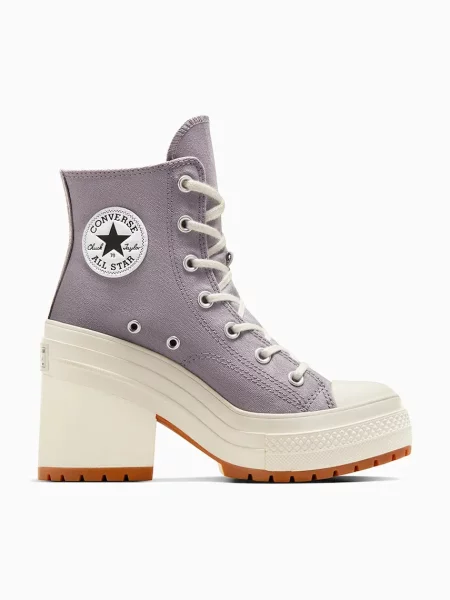 Високи кецове Converse Chuck 70 De Luxe Heel лилаво виолетово