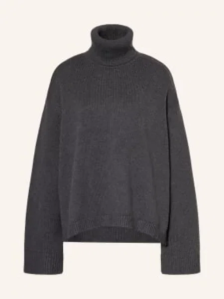 The Frankie Shop Sweter Z Golfem Rhea grau