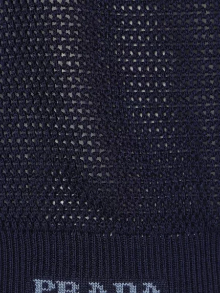 Tricou polo Prada scurt albastru