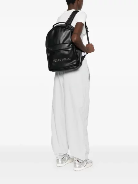 Rucsac Just Cavalli din piele negru