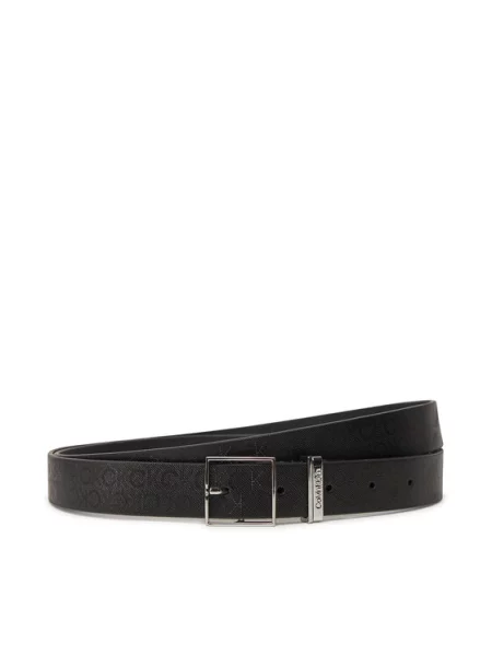 Calvin Klein Ženski remen Branded Loop Square Belt crna