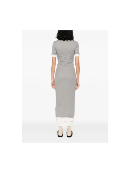 Sukienka midi Jil Sander szara