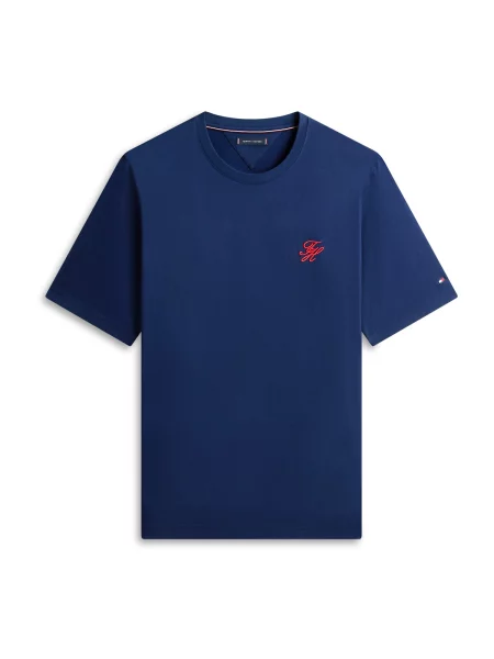 Tommy Hilfiger Big & Tall Tricou albastru / orange roșu