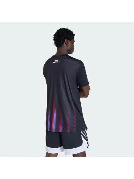 KOSZULKA Z KRÓTKIM RĘKAWEM PARIS BASKETBALL WARM UP czarna