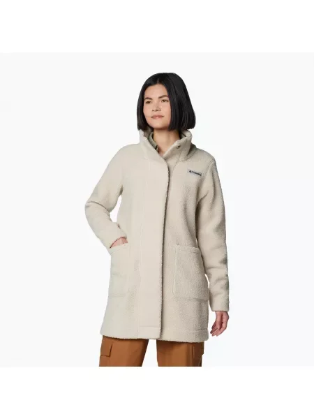 Дамско палто от полар Columbia Panorama Long camel brown бежово