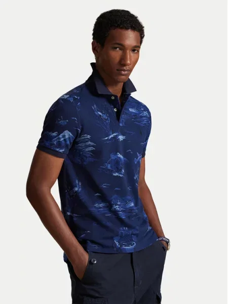 Polo Ralph Lauren Polo majica Mornarsko Custom modra