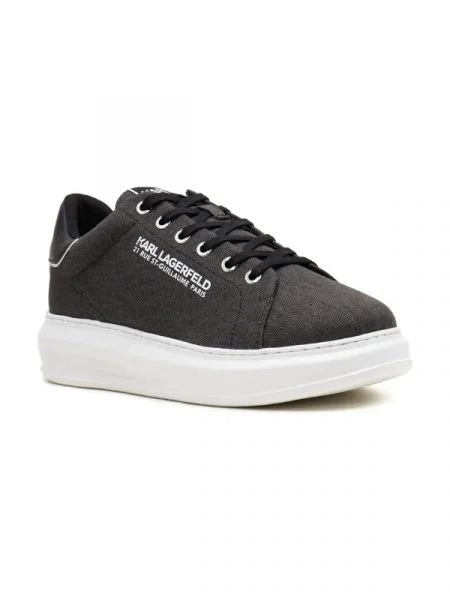 Karl Lagerfeld Sneakers KAPRI cu adaos de piele gri