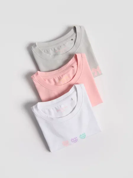 Reserved Tricou din cu imprimeu 3 buc multicolor