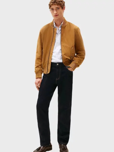 Замшевый бомбер Tommy Hilfiger
