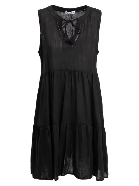 Influencer Obleka Tiered' črna