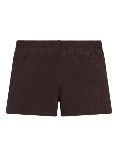 Slip de baie Dsquared2 cu imagine scurt maro