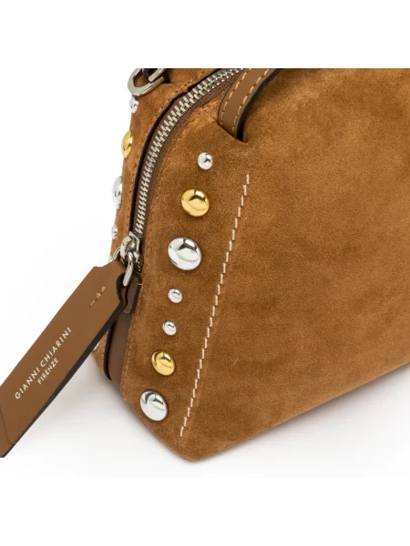 Gianni Chiarini torebka zamszowa ALIFA brązowa