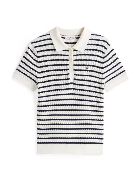 Pleteni džemper Tommy Hilfiger bijela