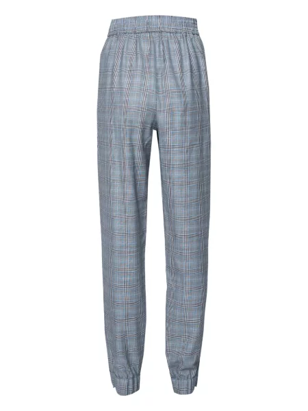 Pantaloni Tibi în carouri gri