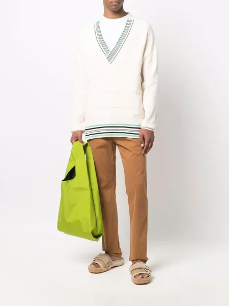 Pantaloni Kenzo cu autograf maro