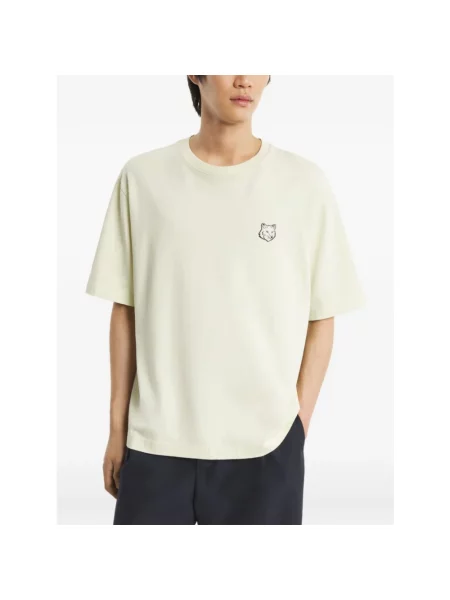 Koszulka Maison Kitsune z krótkim rękawem zielona