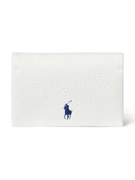 Кожен портфейл Polo Ralph Lauren дамски бяло