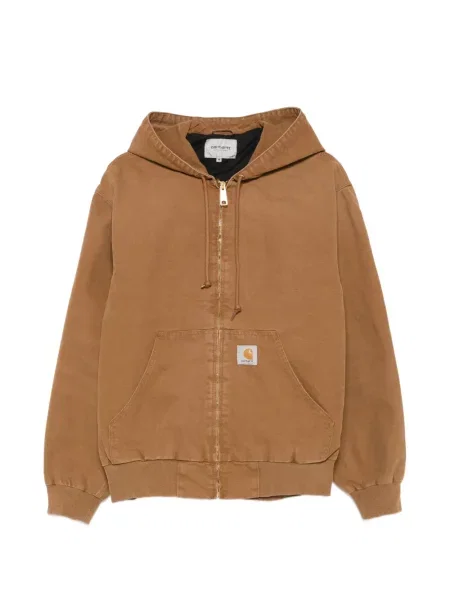 Geacă Carhartt Wip cu glugă maro