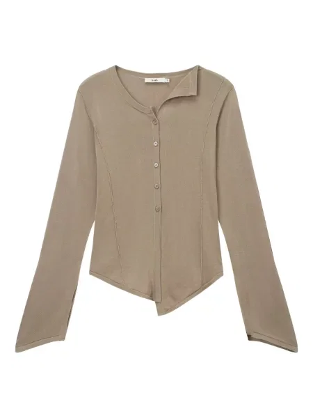 Kardigan B+ab asymetryczny brązowy